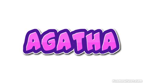 agatha logotipo ferramenta de design de nome grátis a partir de texto flamejante