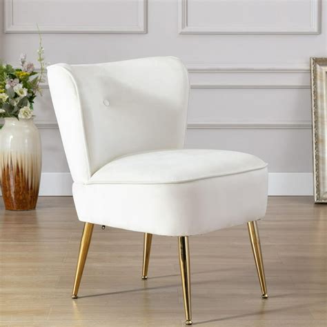 Single Sofa Chairs For Living Room Modern Cushion Small Velvet Winback