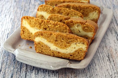 This cream cheese pumpkin bread has that great pumpkin bread, but with a surprise cream how to make cream cheese pumpkin bread recipe. Pumpkin Bread with Cream Cheese Filling