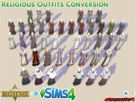 Sims Medieval To Sims4 Religious Outfit Conversion By Gauntlet101010 On