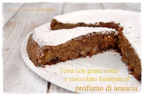 Condire il centro della frittata con le sottilette e le fette di prosciutto cotto. LA CUCINA DI MONIQUE: Torta con grano cotto e cioccolato ...