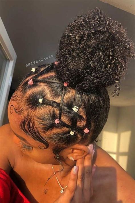 21 creative rubber band hairstyles you need to try now honestlybecca natural hair updo