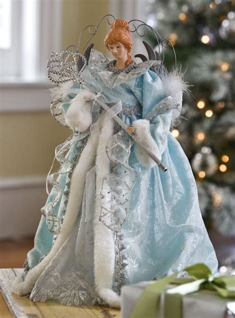Shimmering Blue Angel Christmas Tree Topper Manualidades