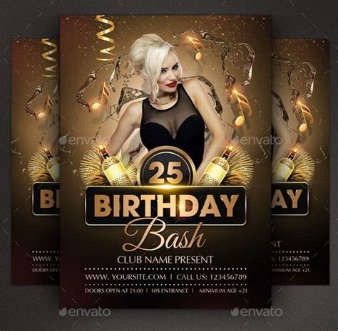 Birthday Party Flyer Templates Free