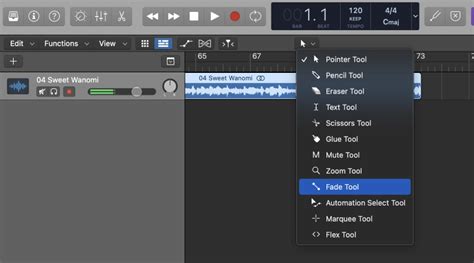 How To Use Fade Tool In Logic Pro X 6 Steps Tips