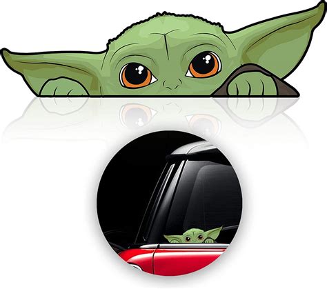 Baby Yoda Decals Stickers For Car Window Laptop Luggage Skateboard