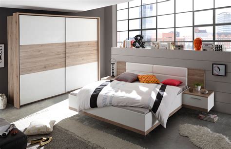Schlafzimmer eiche teilmassiv mit vielen möglichkeiten. SchlafKONTOR Manhattan Schlafzimmer Eiche - weiß | Möbel ...