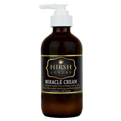 Hirsh Luxury Miracle Cream Face And Body Lotion 8 Oz