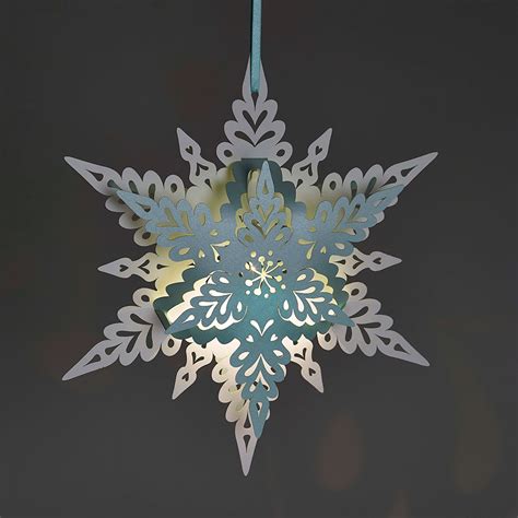 Maybe you would like to learn more about one of these? Deco Christmas snowflake in white and blue