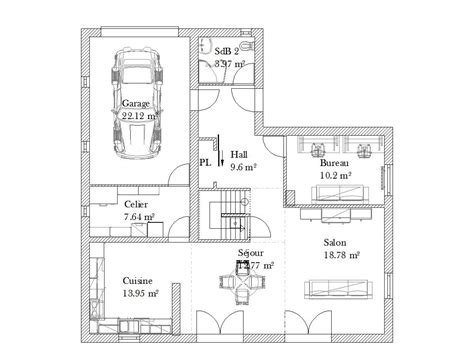 Plan Maison Gratuit 2d Maison Plan