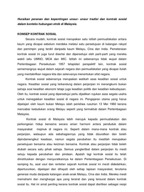1.6.4 populasi dan sampel a. Peranan Dan Kepentingan Unsur Unsur Tradisi Dan ...