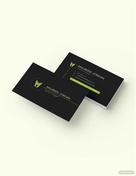 Simple Personal Business Card Template In Pages Psd Publisher