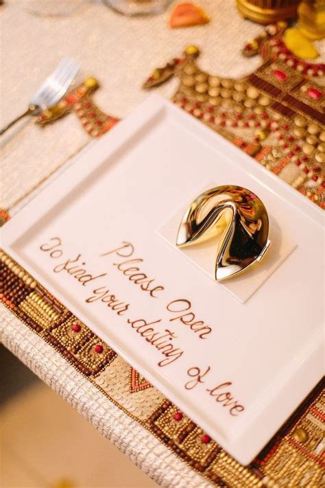 By jere the bear, and candy hearts/ fortune cookies! Wedding favor idea - gold fortune cookies | Wedding inside ...