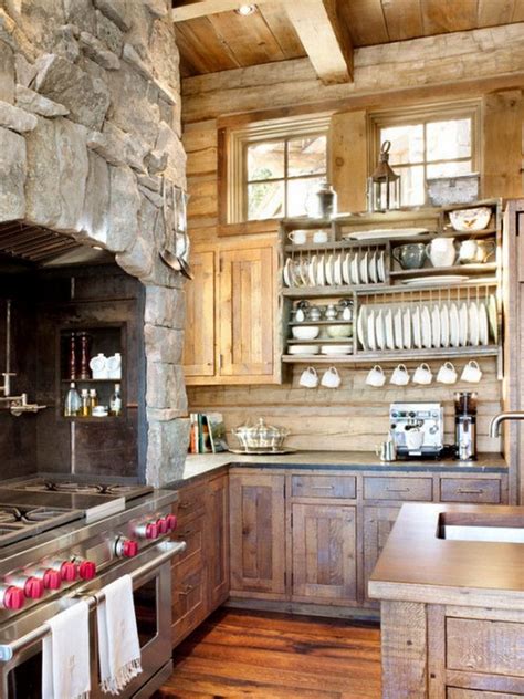 Dream House Rustic Design Ideas 41 Photos Cabin Kitchens Rustic