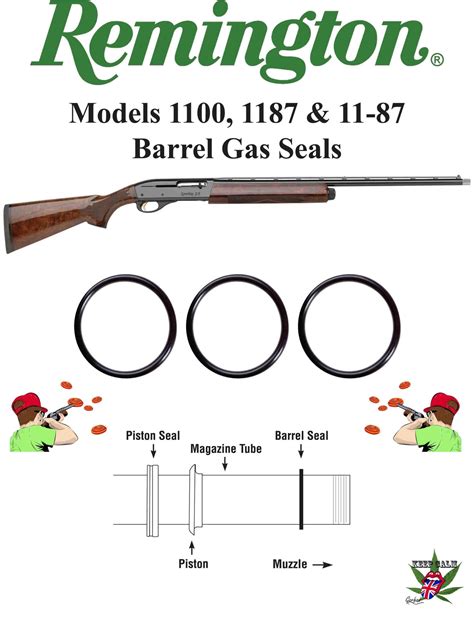 Remington Fits 1100 1187 11 87 12ga Lt Barrel Gas Seal Fluoropolymer