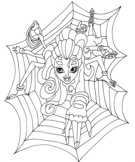 Monster High Catty Noir Coloring Pages At Getdrawings Free Download