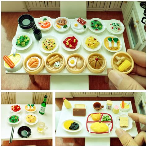 112 Dollhouse Mini Chinese Food Chopsticks Dim Sum Dishes Japanese