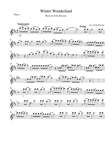 Winter Wonderland Flute Trio Music Sheet Download