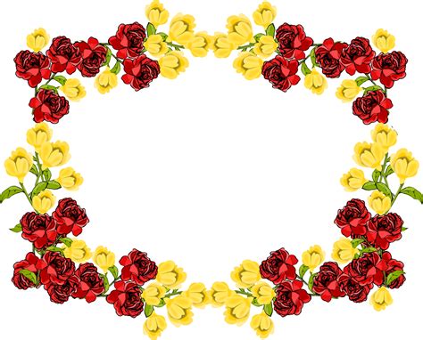Free Flower Frame Png Download Free Flower Frame Png Png Images Free Cliparts On Clipart Library