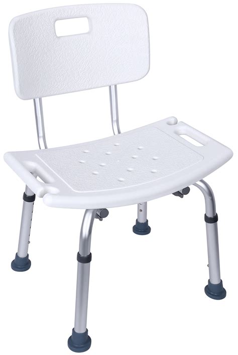 Everyday Essentials Adjustable Height Bath Shower Tub Bench Chair With