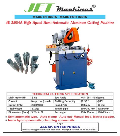 Semi Automatic Aluminum Pipe Cutting Machine Manufacturer Supplier