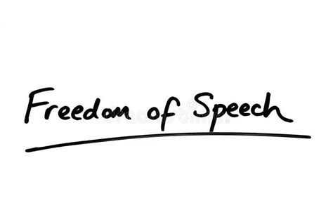 Freedom Of Speech Line Icon Vector Illustration Stock Vector
