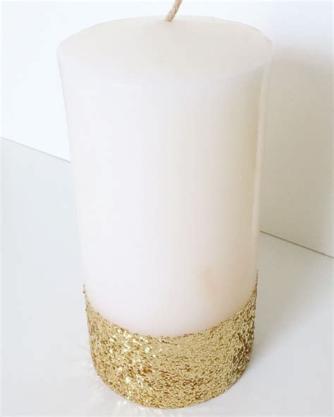 Diy Glitter Candle Rachels Crafted Life Diy Glitter Candles