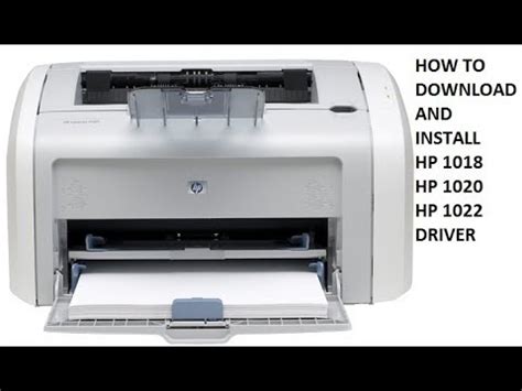 Hp printer driver is a software that is in charge of controlling every hardware installed on a computer, so that any installed hardware can interact with. HOW TO DOWNLOAD AND INSTALL HP 1018,1020,1022, DRIVER FOR ALL WINDOWS - YouTube