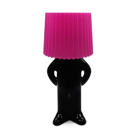 Download or buy, then render or print from the shops or marketplaces. Propaganda Mr. P Lampe med sort krop og pink skærm Lampe