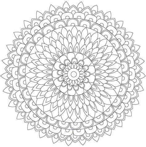 Discover our new website 100% free mandalas to print and color (for children and adults) mandala to color with magnificent tiger head and floral / rounded patterns in background. Mandala 4 Drawing by The Mandala Company