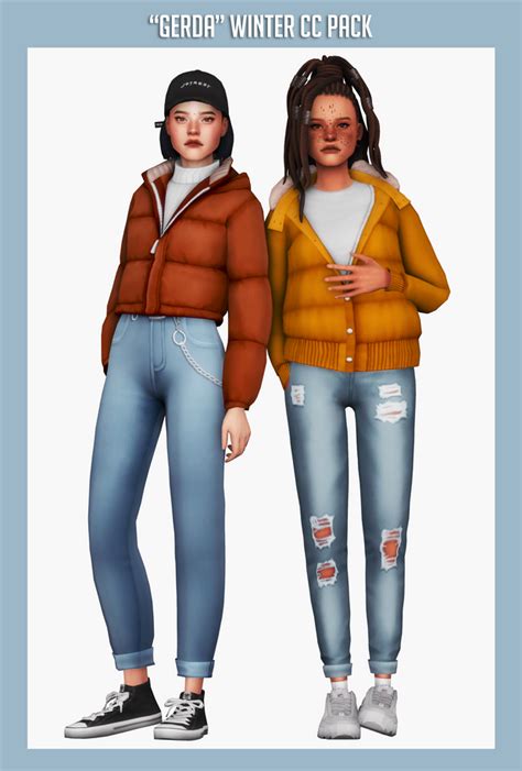 Gerda Winter Cc Pack Clumsyalien Sims 4 Cc Kids Clothing Sims 4