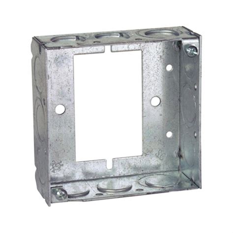 One gang weatherproof boxes, extension rings and covers. SB679 10221 5x 1 Gang 25mm Extension Box Steel Galvanised