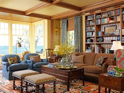 New England Ocean View Traditional Living Room Boston By