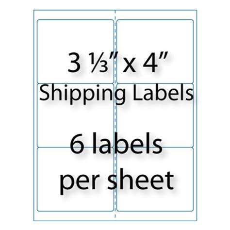shipping labels 3 1 3 x 4 10 up avery® 5164 compatible