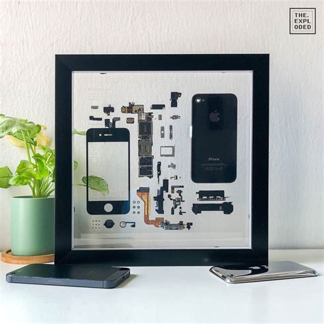 Iphone 4 Limited Edition Deconstructed Phone Art Framed Wall Etsy