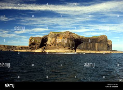 The Island Of Staffa On Scotlands West Coast Stock Photo Alamy
