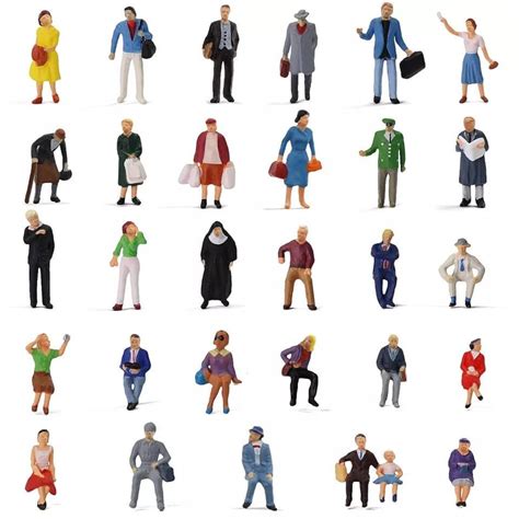 People Miniature Little 187 Scale Model Figure Figurine Humans Diorama