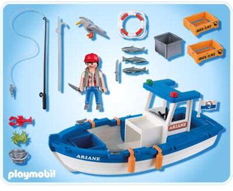 Playmobil Harbor Fisherman With Boat Set 5131 Toywiz