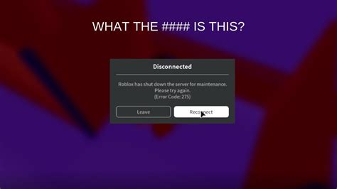 Codes older than 1 week may be expired. Error Code 275 Roblox - Best Free Roblox Exploits 2019