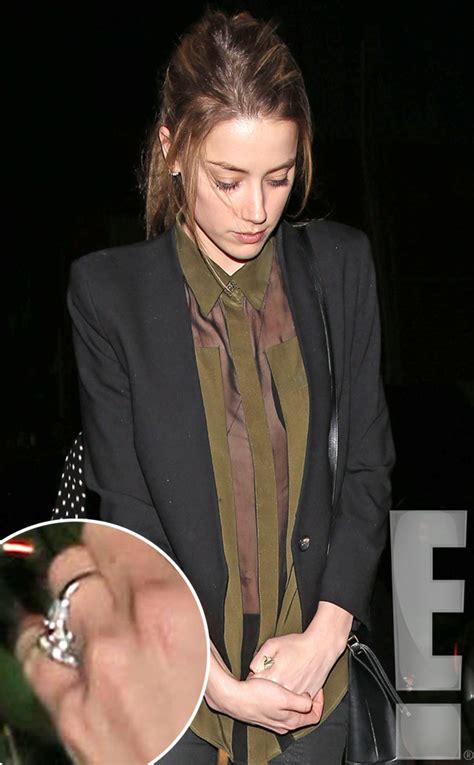 Amber Heard Engaged To Johnny Depp—check Out The Actress Massive Ring E News