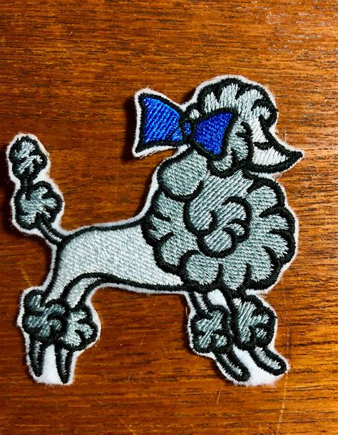 French Poodle Patch French Poodle I Like Dogs Poodle Patch Etsy Uk