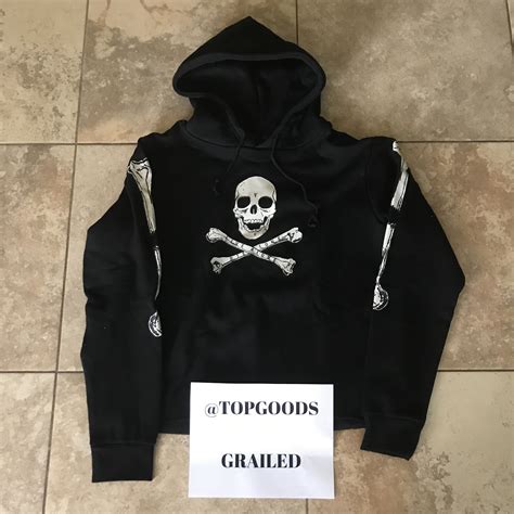 Vlone Skull And Bones Hoodie Grailed