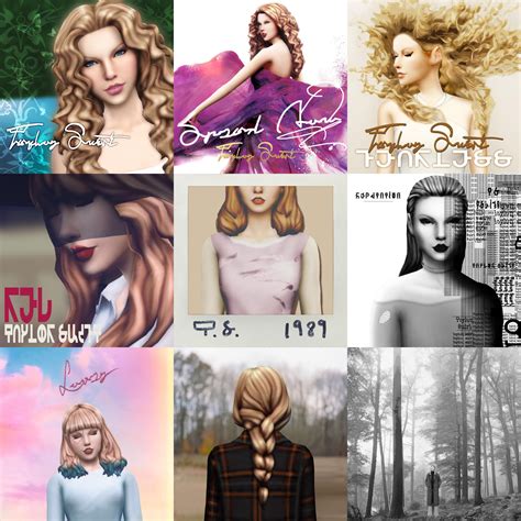 I Remade All Of Her Album Covers So Far In The Sims 4 Rtaylorswift