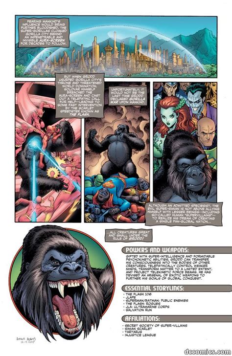 Gorilla Grodd P2 Comic Book Panels Comic Movies Dc Heroes