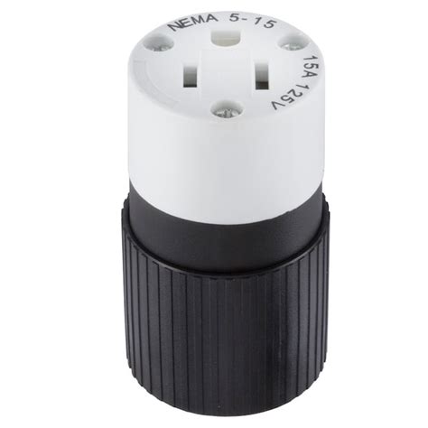 Hubbell 15 Amps 125 Volt Nema 5 15r Industrial Straight Connector In