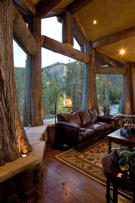 Log Cabin Style Living Room Furniture Baci Living Room