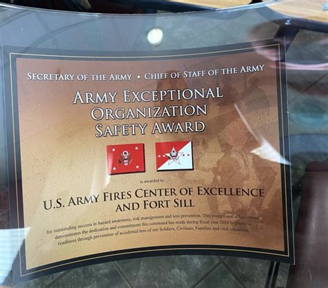 Fort Sill Earns Army Safety Award Article The United States Army