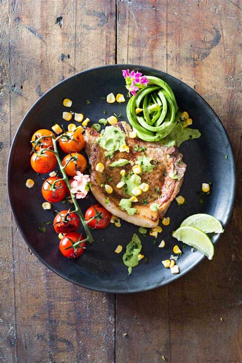 For me that's usually equivalent to a. Mexican Pork Chops - Green Healthy Cooking