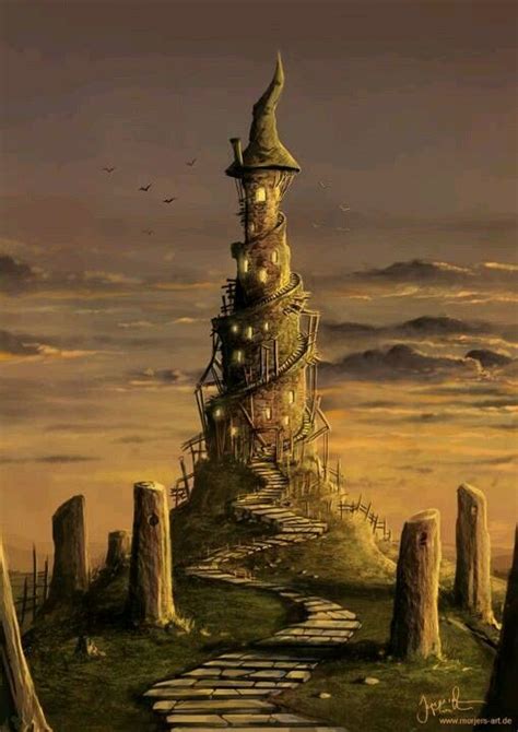 The Grey Wizards House Fantasy Art Fantasy Landscape Fantasy Castle