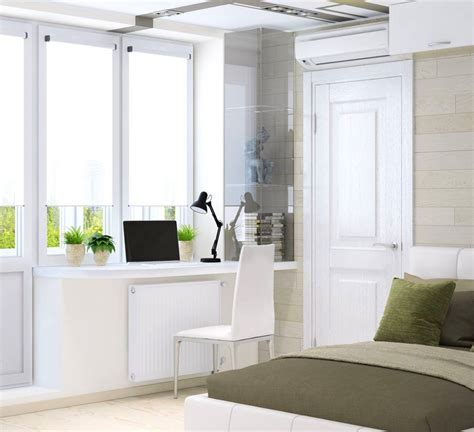 The windows are really stumping me, they are long narrow windows and have a really ugly cream colored tile on the sill. Computer Desk Window Sill